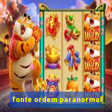 fonte ordem paranormal